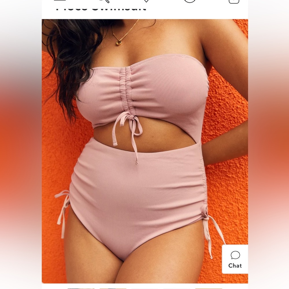 American Eagle Light Pink Bathing Suit